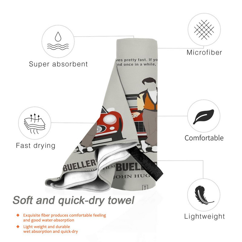 Ferris Bueller szabadnapos strandtörölközők Kaland strandszékek Luxus fürdőszobai készlet Kéztörölközők fürdőszobához