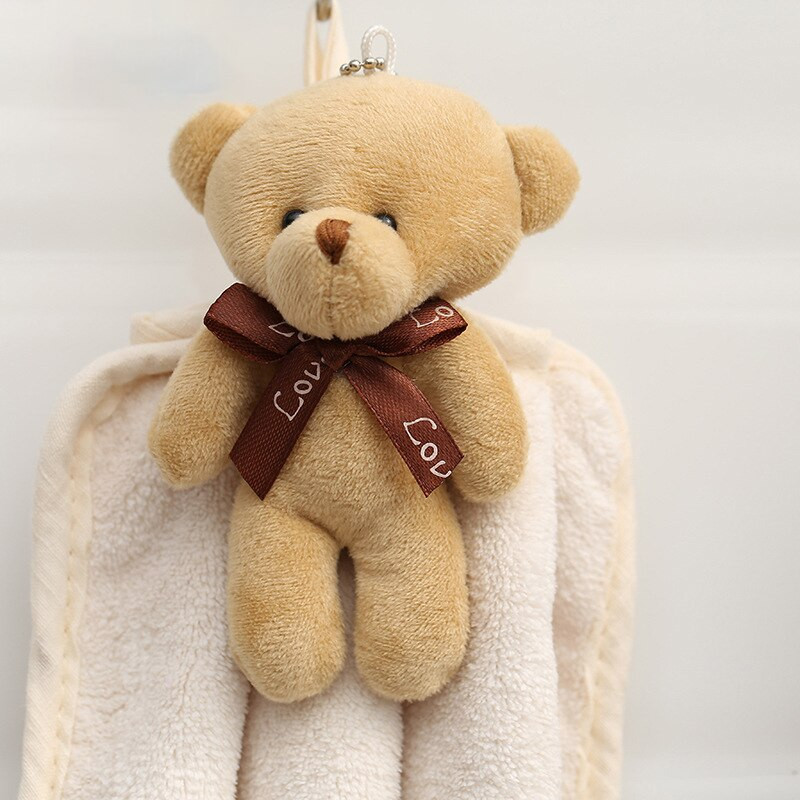 Design Elegáns fürdőlepedő Aranyos rajzfilm nedvszívó kéztörlő nem esik le lógó medve törlőkendő puha gyermek kéztörlő