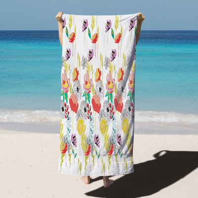 Szivárvány ívelt színű nagy fürdőlepedő kemping fürdőszoba kiegészítők Mikroszálas strandtörölköző otthoni fürdőlepedők felnőtteknek gyerekeknek