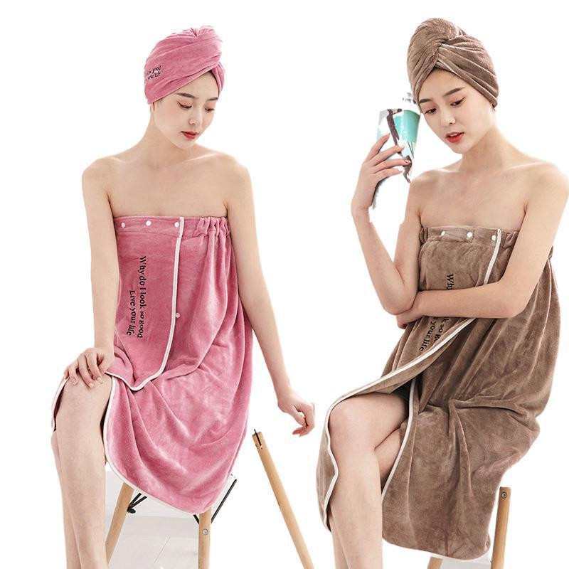 Nešiojami mikropluošto chalatai Moteriškas dušas Moteriškas minkštas vonios rankšluostis suaugusiems namų tekstilė Vonios ir pirties rankšluosčiai Vonios kambarys