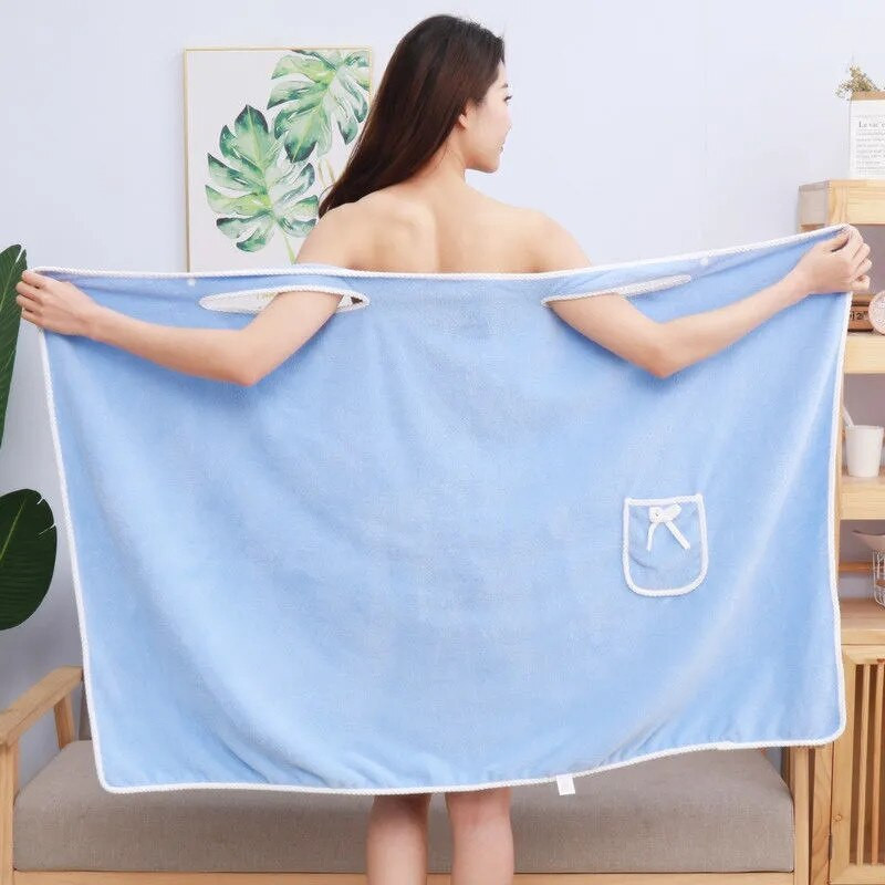 Hordható gyorsan száradó csodás fürdőlepedő zsebes mikroszálas Soft Magic Beach Spa nagy fürdőköpeny nedvszívó törölközők 8 színben