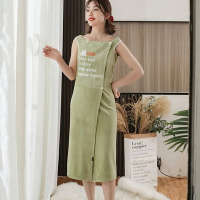 Madam New 2022 Fusta de baie din fibre superfine Robă înfășurată Îngroșare, uscare rapidă, prietenoasă cu pielea și bretele moi, prosop cu potrivire lungă