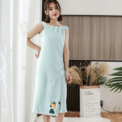 Madam New 2022 Fusta de baie din fibre superfine Robă înfășurată Îngroșare, uscare rapidă, prietenoasă cu pielea și bretele moi, prosop cu potrivire lungă