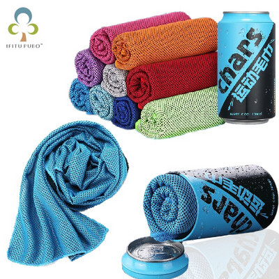 Ice Cold Towel Cooling Sports Towel Can Quick-striing Outdoor Sports Cold Feeling Gym Πετσέτα απορρόφησης ιδρώτα 30x140CM ZQQ