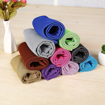 Μικροΐνες Yoga Cool Thin Towel Cooling Ice Πετσέτες Αθλητισμού εξωτερικού χώρου Καλοκαιρινό δροσιστικό κασκόλ Γυμναστήριο Φορέστε Icing Sweat Band Κορυφαία αθλητική πετσέτα