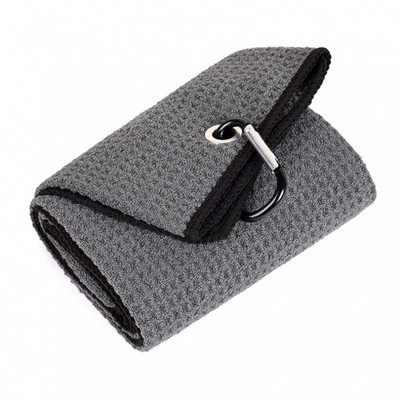 Golftörölköző prémium mikroszálas szövet gofri minta nagy teherbírású karabinerrel tisztítja a labdákat