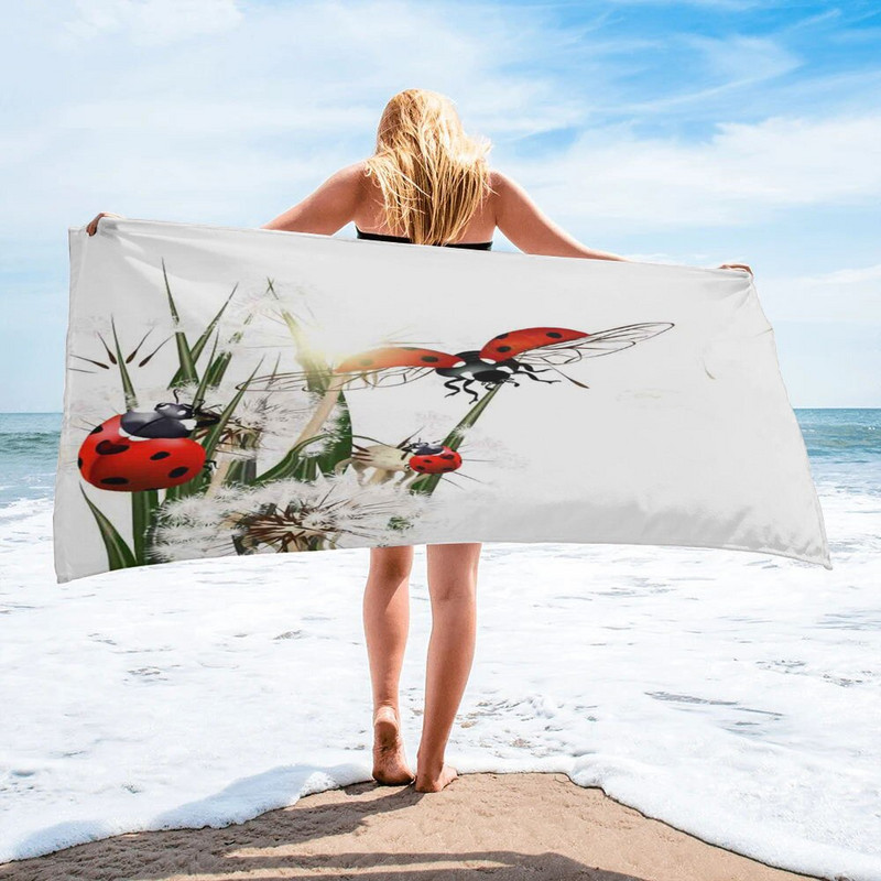 Prosop de baie de păpădie gri vegetală, absorbant pentru adulți, prosoape mari de plajă pentru față, prosop de duș de mână pentru prosop de baie SPA