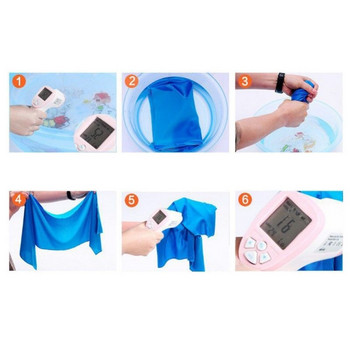 Γυναικεία Ανδρικά Αθλητικά Πετσέτα μικροϊνών Fitness Quick Dry Racing Ψύξη Πετσέτα παγωμένη φορητή Απορρόφηση Ιδρώτα Γυμναστήριο Ταξιδιωτικές ανάγκες