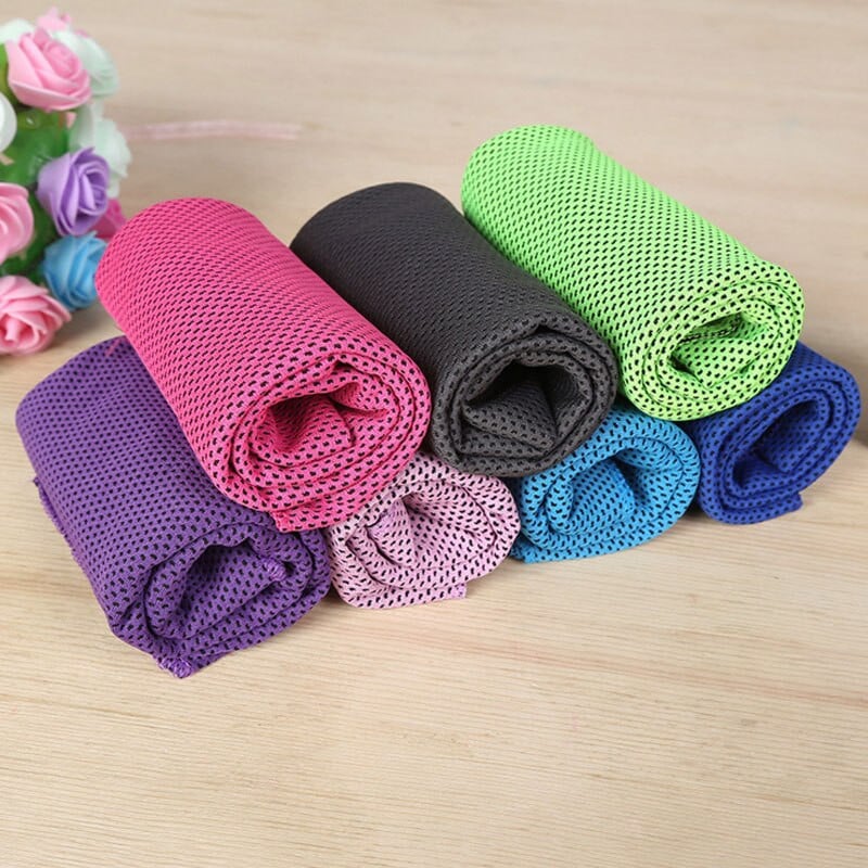 Moterys Vyrai Sportas Mikropluošto rankšluostis Fitness Greitai Išdžiūva Lenktynės Aušinamas Rankšluostis Ledo Šaltas Nešiojamas Prakaitą sugeriantis Sporto salė Kelionių reikmenys