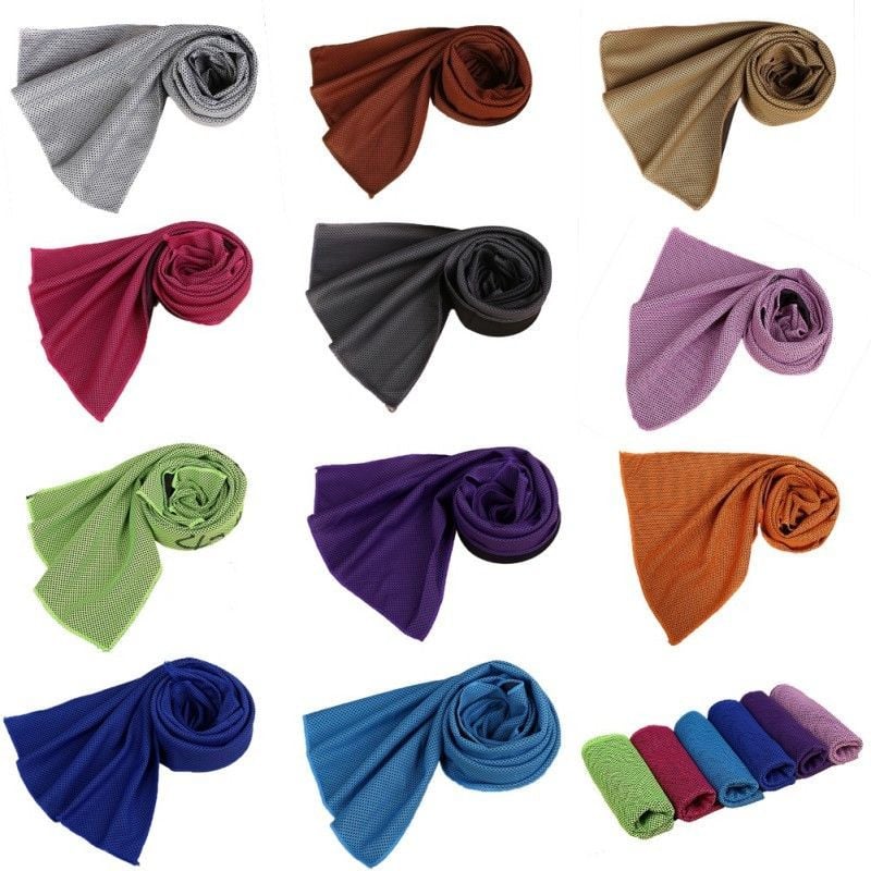 Moterys Vyrai Sportas Mikropluošto rankšluostis Fitness Greitai Išdžiūva Lenktynės Aušinamas Rankšluostis Ledo Šaltas Nešiojamas Prakaitą sugeriantis Sporto salė Kelionių reikmenys