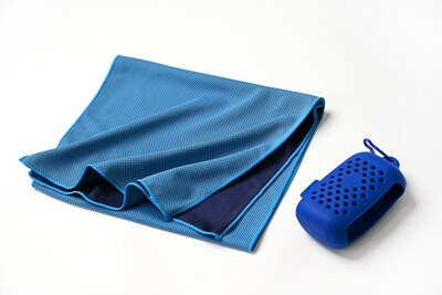 Hordozható hidegérzet hűsítő jég gyorsan száradó sporttörülköző fitneszhez és futáshoz, meghosszabbított csuklói izzasztó törölköző