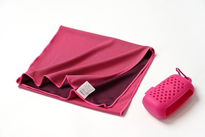 Hordozható hidegérzet hűsítő jég gyorsan száradó sporttörülköző fitneszhez és futáshoz, meghosszabbított csuklói izzasztó törölköző