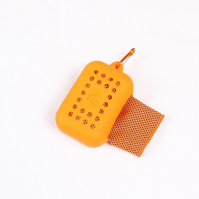 Prosop de răcire pentru sport cu uscare rapidă Fibră de poliester Prosop pentru senzație de frig Manșon din silicon pentru răcire Fitness Absorbție de transpirație Prosop rece