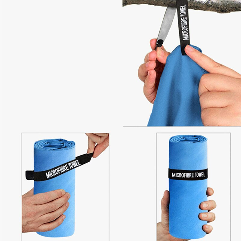 Mikroszálas törölköző Sportfürdő Tornaterem Gyors száradás Utazás Úszó Kemping Beach