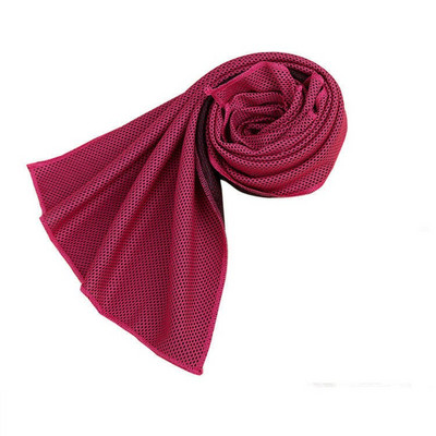 Prosop sport rece, culoare uni, cu uscare rapidă, sală de gimnastică, yoga, alergare în aer liber, baschet, badminton, prosop portabil care absoarbe transpirația 30*80cm