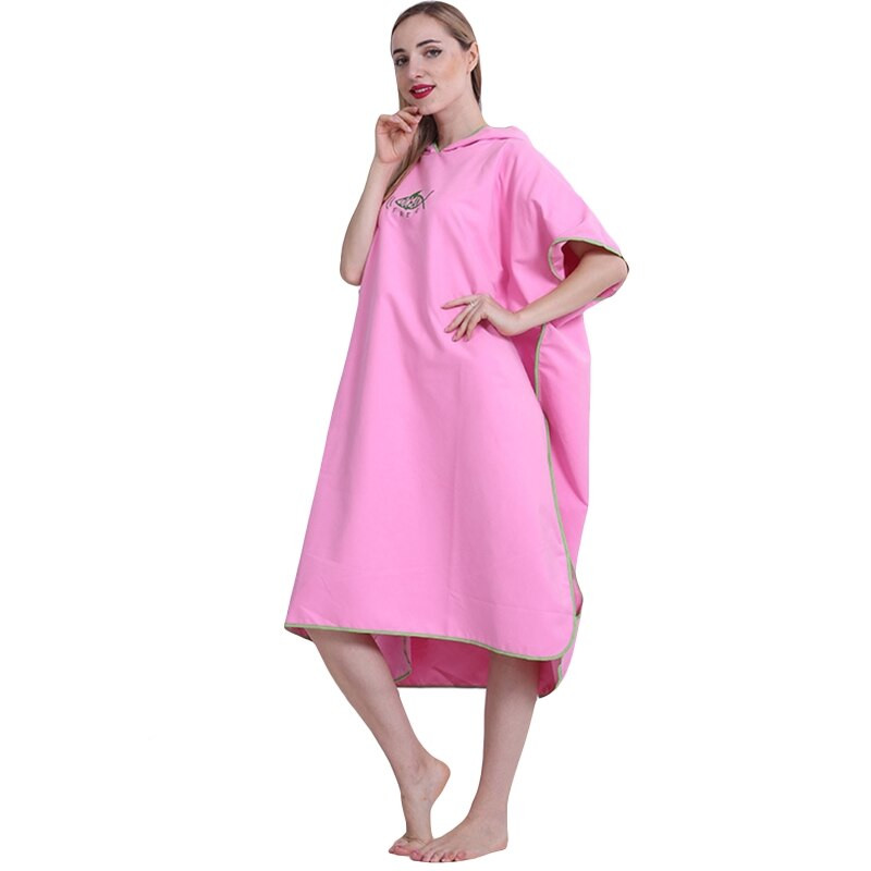 Suaugusiųjų unisex Microfiber Surf Beach hidrokostiumas Keičiamas rankšluostis su gobtuvu Vienspalvis Negabaritinis Greitai Dry Vonios Chalatas Cape Drop Pristatymas