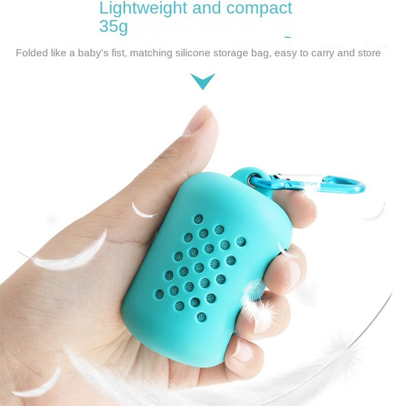 Sport hideg törölköző szilikon ujjú tömörített mikroszálas törölköző hűsítő izzadságelnyelő gyorsan száradó jégtörlő KF180