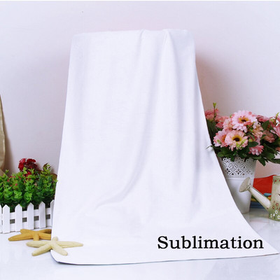 Sublimation Absorbent Πετσέτες θαλάσσης Μπουρνούζια σπα Γρήγορης Στέγνωσης Μικροΐνες Λευκό κενό Πετσέτα μπάνιου Αντοχή στην ολίσθηση για ταξίδια