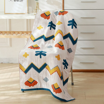 Prosop de baie din bumbac Prosop mare, desene animate cu animale florale pentru adulti din tifon de bumbac moale Prosop de baie pentru casa 70 X 140 Cm Uscare rapida