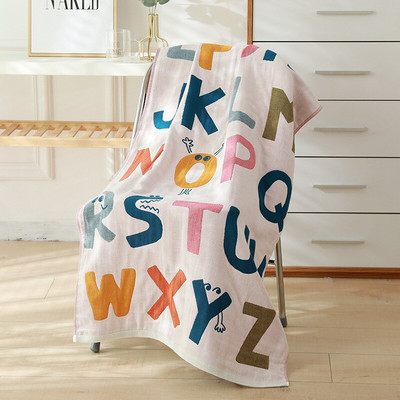 Prosop de baie din bumbac Prosop mare, desene animate cu animale florale pentru adulti din tifon de bumbac moale Prosop de baie pentru casa 70 X 140 Cm Uscare rapida