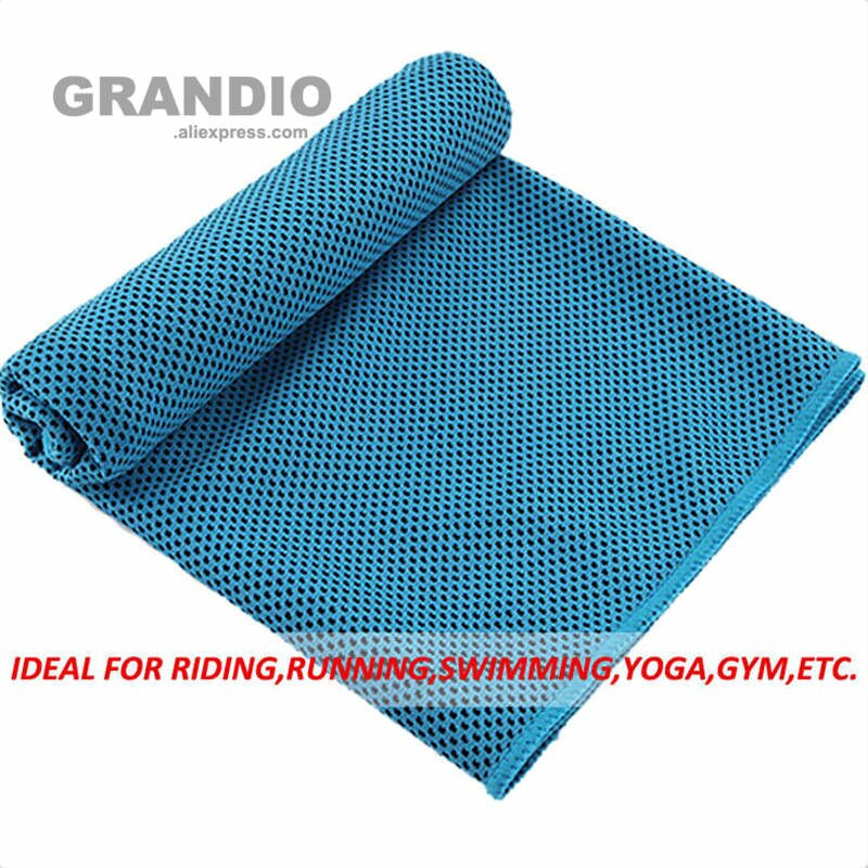 Hűsítő törölköző Sport mosogatórongy 30x100cm 80% poliészter szál 20% poliamid gyorsan száradó nedvszívó kéztörlő