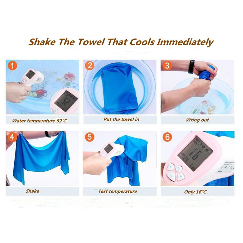 Sport portabil Prosop de răcire cu uscare rapidă Înot Sală de gimnastică Călătorii Ciclism Vară Senzație de frig Prosoape de sport de luat la purtare