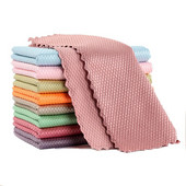 Hatékony mikroszálas halmérleg törlőkendő Zsírtalanító törlőrongy Szuper nedvszívó mosogató edény konyhai tisztítókendő