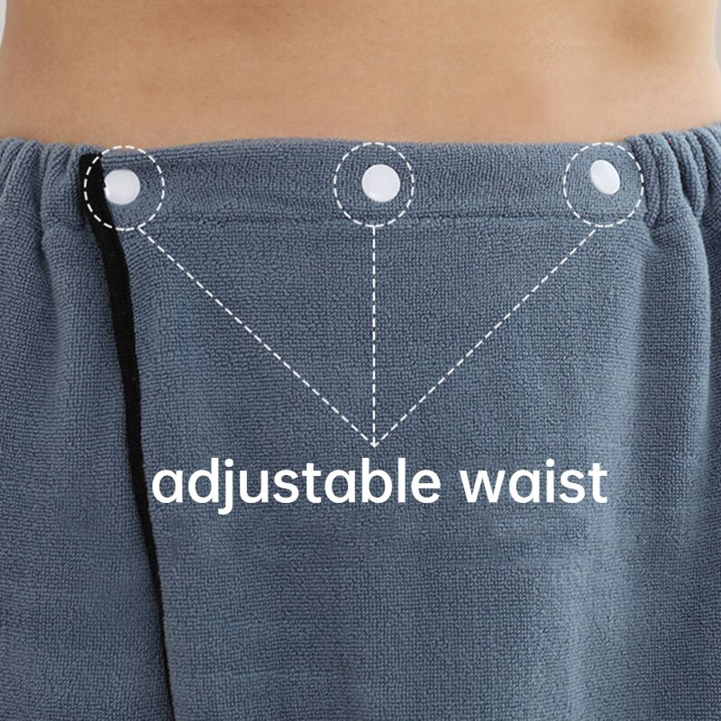 Prosop de baie portabil pentru bărbați moale, cu talie elastică, microfibră, pentru înot, duș, pentru plajă, prosop magic de călătorie, portabil, absorbant, uscare rapidă