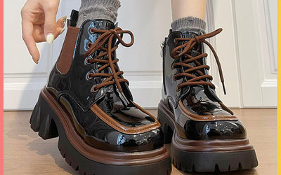 Moteriški batai iš eko odos - su raišteliais