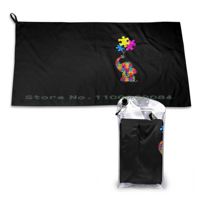 Παζλ Autism Awareness Piece Face Mask and More Quick Dry Towel Gym Sports Bath Portable Piece Puzzle Autism Autism Autism