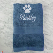 Šuns rankšluostis – Asmeninis rankšluostis šuniui – Individualus gyvūno rankšluostis – Šuns rankšluostis – Dovana šuniui – Išsiuvinėtas rankšluostis – Šuns rankšluostis su vardu