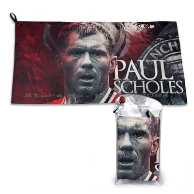 Paul Scholes Art Quick Dry Towel Gym Sports Bath Portable Paul Scholes Μαλακή τσέπη που απορροφά τον ιδρώτα και στεγνώνει άνετα