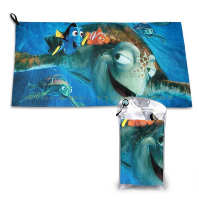 Μάσκα Quick Dry Towel Gym Sports Bath Portable Turtle Fish Ocean Cute μαλακή ιδρώτα που απορροφά γρήγορα και άνετη τσέπη