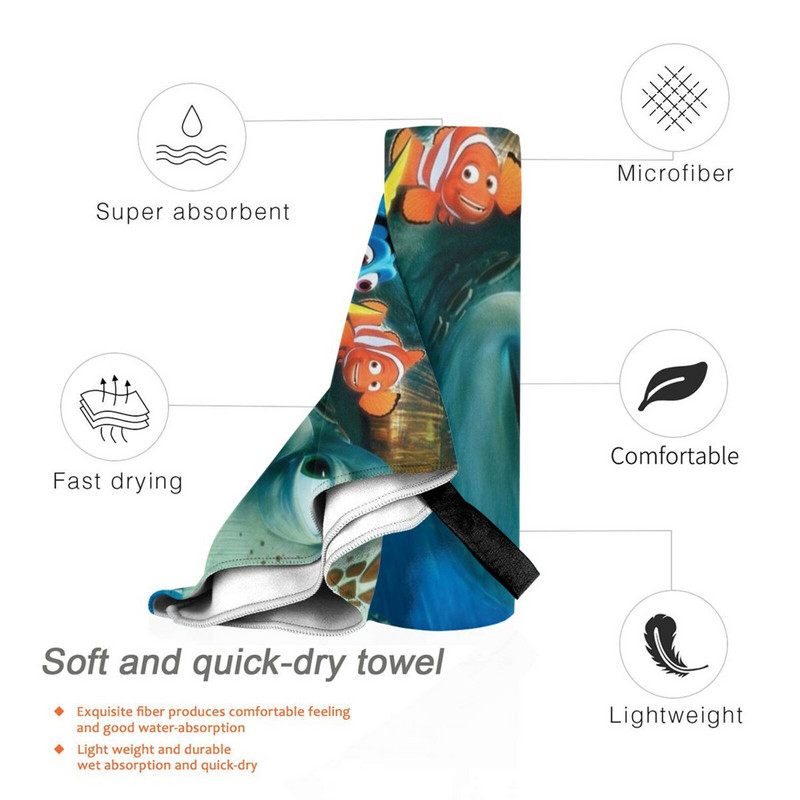 Maszk Gyorsan száradó Törülköző Tornaterem Sportfürdő Hordozható Teknőshal Óceán Aranyos Puha Izzadságelnyelő Gyorsan száradó zseb Kényelmes