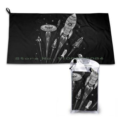 Cursa spațială Prosop cu uscare rapidă Sală de sport Baie sportivă Instrument portabil Clasele Muzician Clef Muzică rock Heavy Metal Moale absorbant de transpirație