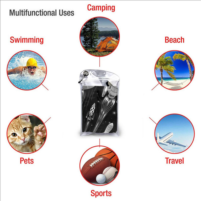 Cursa spațială Prosop cu uscare rapidă Sală de sport Baie sportivă Instrument portabil Clasele Muzician Clef Muzică rock Heavy Metal Moale absorbant de transpirație