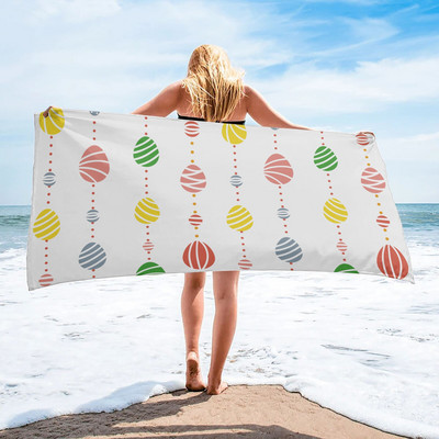 Vintage prugasti šareni ručnik za plažu Sportski brzo sušeći ručnik od mikrofibre Deka za plažu za odrasle, djecu Deka za piknik na otvorenom