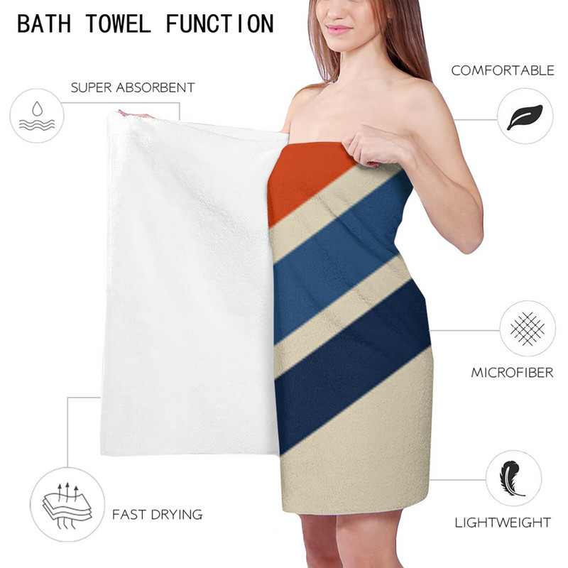 Vintage prugasti šareni ručnik za plažu Sportski brzo sušeći ručnik od mikrofibre Deka za plažu za odrasle, djecu Deka za piknik na otvorenom