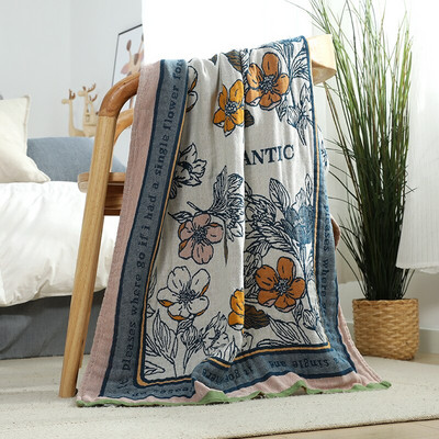 100% bumbac prosop de baie din tifon cu cinci straturi model de broderie de flori prosop absorbant de baie prosoape de mână acasă prosop de plajă