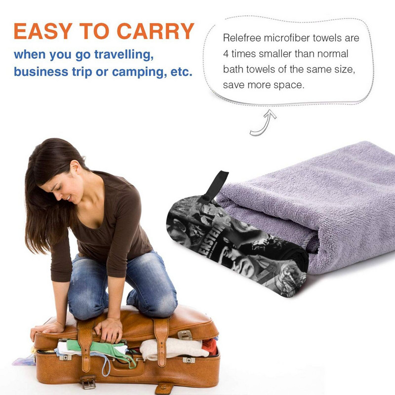 Szörnyfilmek – fekete-fehér, gyorsszáraz törölközős edzőterem sportfürdő, hordozható San Diego City San Diego Skyline San Diego California