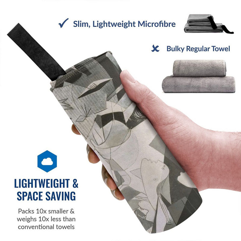 Guernica Prosop cu uscare rapidă Sală de sport Baie sportivă Portable Juego Naturaleza Arbol Bosque Frută Colores Planta Obra De Artista Bodegon