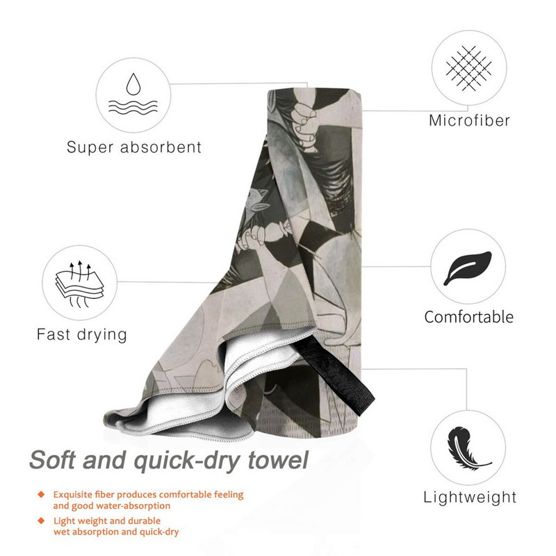 Guernica Prosop cu uscare rapidă Sală de sport Baie sportivă Portable Juego Naturaleza Arbol Bosque Frută Colores Planta Obra De Artista Bodegon