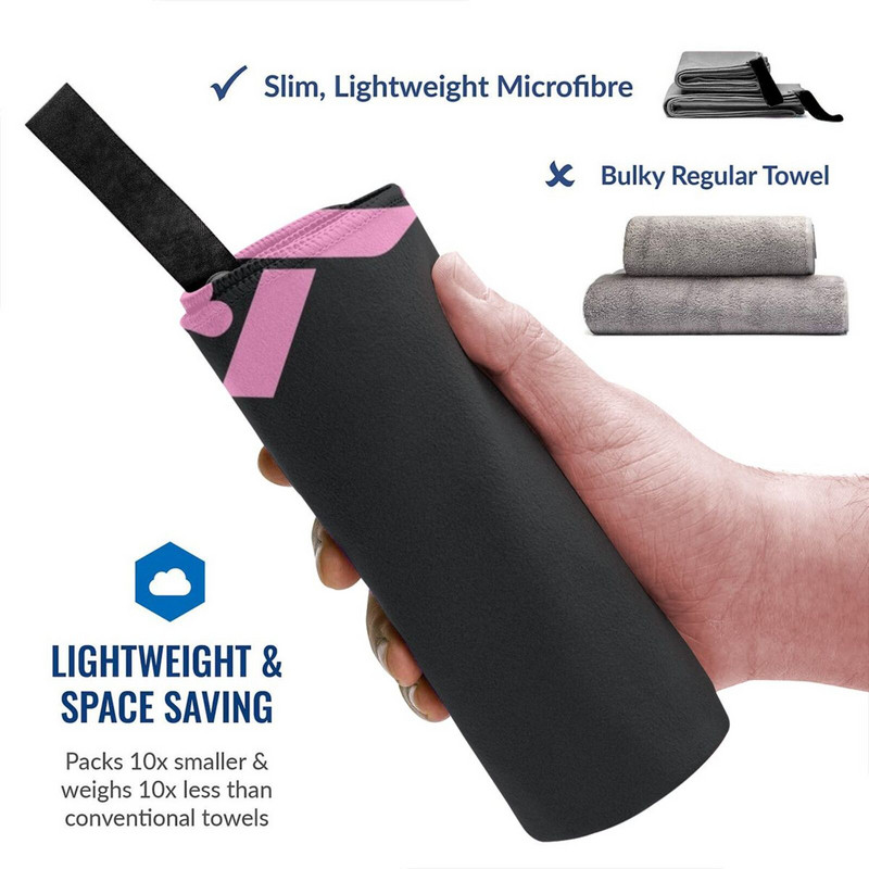 Rózsaszín szalag szívvel a mellrák elleni küzdelem érdekében Gyorsszáraz Törülköző Tornaterem Sportfürdő Hordozható Tudatosság Szalag mellek Logórúgás