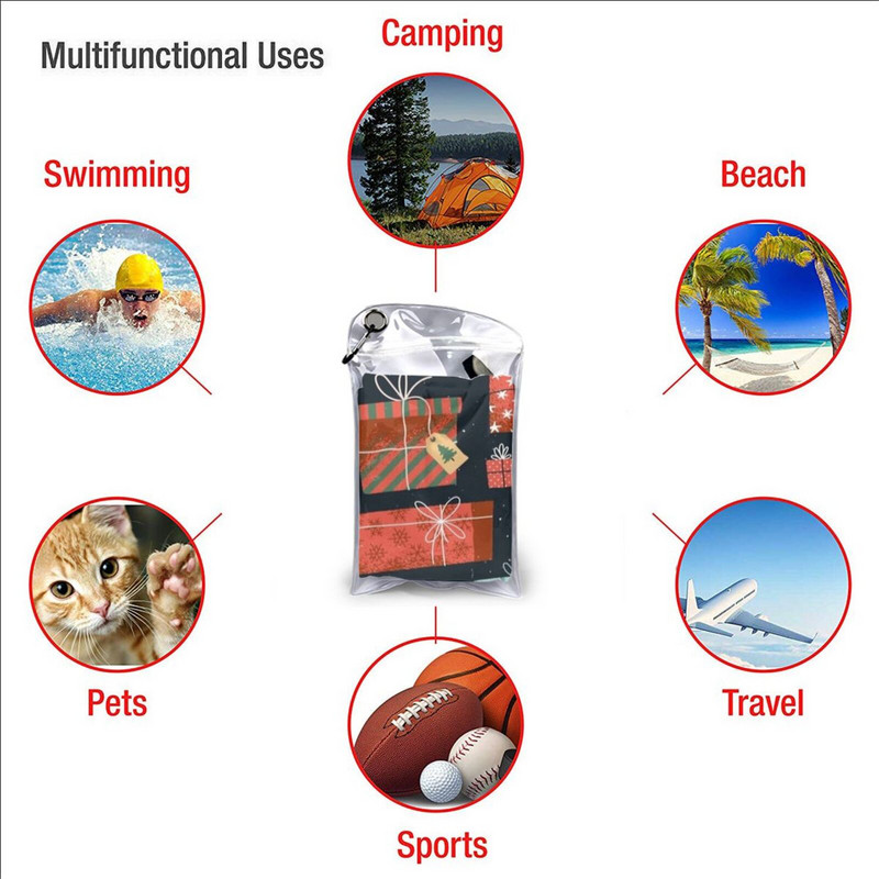 Kaukė Spalvingos Kalėdų Dovanos Greitai Išdžiūsta Rankšluosčiai Sportinė Vonia Nešiojama Kalėdų Raštas Idėja Gimtadienio Saldainiai Minkšti