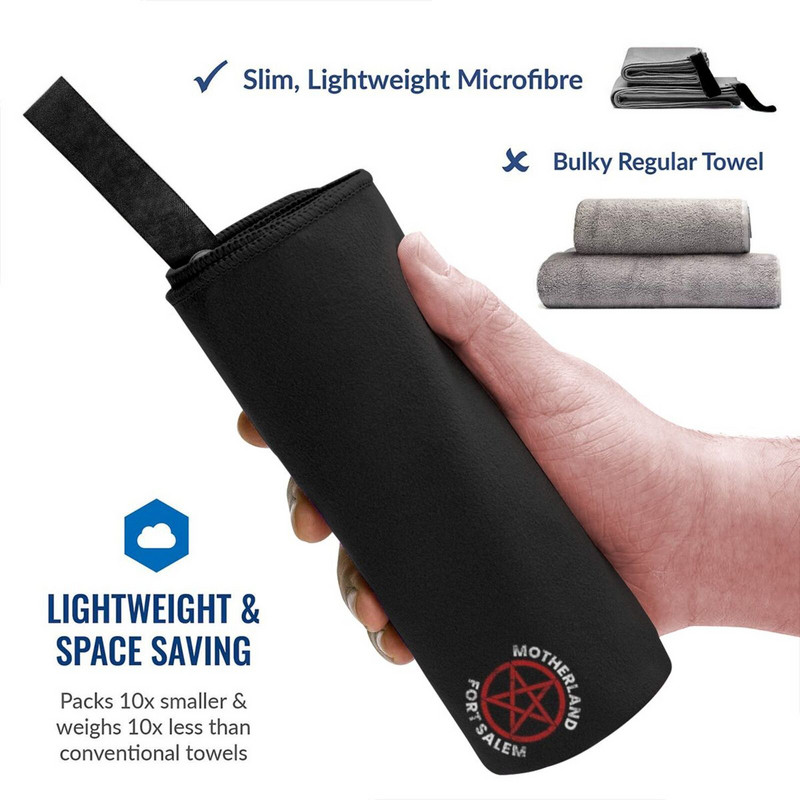 Nelaimės ištikta tėvynė: Fort Salem-kišeninis dizainas greitai išdžiūsta rankšluosčiai, sporto salė Sportinė vonia Nešiojama katės nosis Katės kaukės kačių kaukės katės