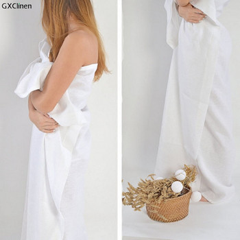 Изпрано спално бельо Бяла кърпа Възрастни Деца Естествени европейски омекотени ленени кърпи за баня 20% абсорбираща кърпа за лице Кърпа за сауна