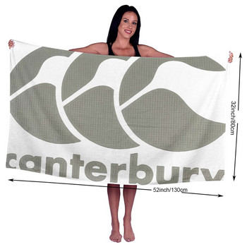 Canterbury Essential Logo Основна плажна кърпа Хавлиена кърпа Плажна постелка Бебешка кърпа Strandlaken Големи плажни кърпи