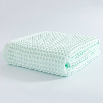 Едноцветна вафлена памучна кърпа за баня Големи възрастни деца Вафлени кърпи Хавлиена кърпа за баня Продукти за баня Аксесоари