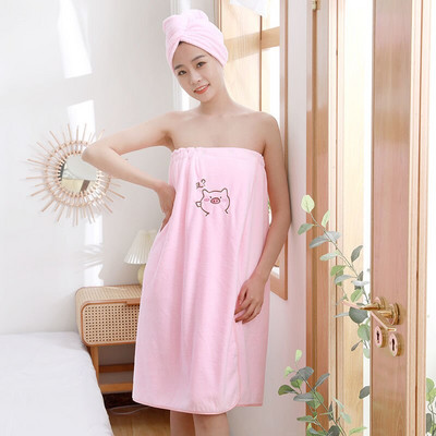 2kom/komplet Brzo sušeći ručnički ogrtač Kupaonski ručnik od mekanih mikrofibera Magic Upijajući ogrtač za plažu Ručnici za kupanje Ručnik za kupanje