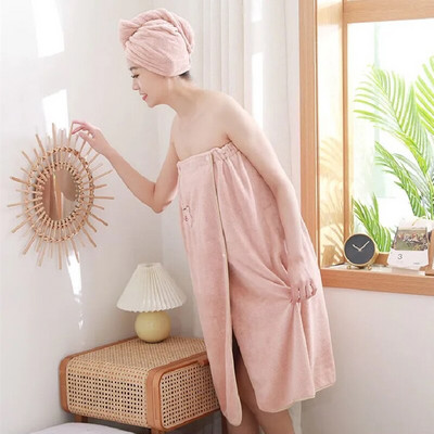 2kom/komplet Brzo sušeći ručnički ogrtač Kupaonski ručnik od mekanih mikrofibera Magic Upijajući ogrtač za plažu Ručnici za kupanje Ručnik za kupanje